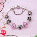 LB6956-BC กำไลชาร์มโทนสีชมพู