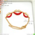 LB2926-B สร้อยข้อมือปากสีแดง