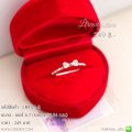 LB4125-R แหวนสีเงินรูปโบว์