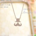 LB4377-N สร้อยคอหมวกและหนวด