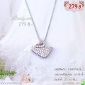 LB4994-N สร้อยคอหงส์สีเงิน