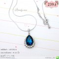 LB5398-N สร้อยคอเพชรสีน้ำเงิน