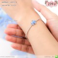 LB5572-B สร้อยข้อมือดอกไม้สีฟ้า