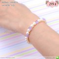 LB5688-B กำไลไข่มุกสีขาว