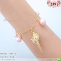 LB5715-B สร้อยข้อมือสังข์ทอง