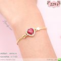 LB5782-B สร้อยข้อมือหัวใจสีแดง