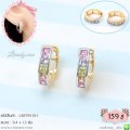 LB5795-EH ต่างหูห่วงคริสตัลหลากสี