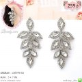 LB5799-ED ต่างหูห้อยคริสตัลใส