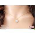 LB5810-N สร้อยคอหัวใจสีทอง