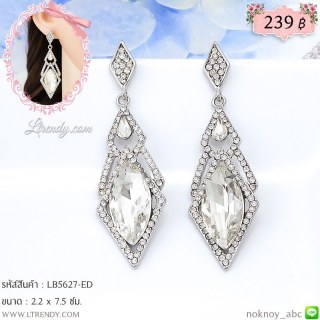 LB5627-ED ต่างหูห้อยคริสตัลใหญ่