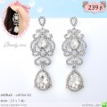 LB5766-ED ต่างหูห้อยคริสตัลใส