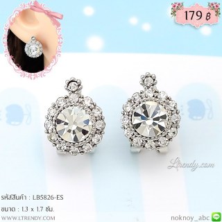 LB5826-ES ต่างหูคริสตัลใส