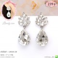 LB5836-ED ต่างหูห้อยคริสตัลใส