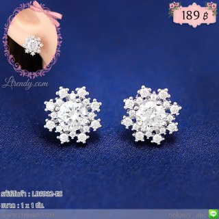 LB5932-ES ต่างหูคริสตัลสีใส