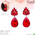 LB5956-ED ต่างหูพลอยสีทับทิม