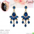 LB5981-ED ต่างหูระย้าสีน้ำเงิน
