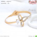 LB5989-B กำไลโบว์ประดับเพชร