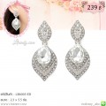 LB6003-ED ต่างหูระย้าเพชรใส