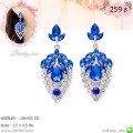 LB6005-ED ต่างหูระย้าสีน้ำเงิน