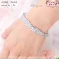 LB6016-B กำไลโบว์สีเงิน