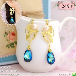 LB6028-ED ต่างหูนกฮัมมิ่งเบิร์ด