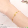 LB6080-B สร้อยข้อมือ infinity สีทอง