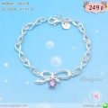 LB6121-B สร้อยข้อมือโบว์และ infinity