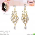 LB6135-ED ต่างหูห้อยเพชรสีใส
