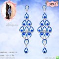 LB6157-ED ต่างหูห้อยระย้าสีน้ำเงิน