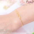 LB6225-B สร้อยข้อมือ infinity สีทอง