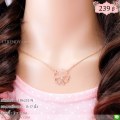 LB6232-N สร้อยคอใบโคลเวอร์โปร่ง