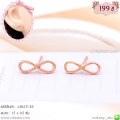 LB6271-ES ต่างหู infinity สีพิงค์โกลด์