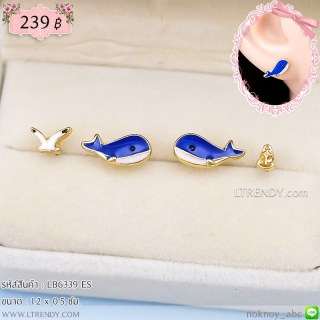 LB6339-ES ต่างหูปลาวาฬ