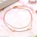 LB6347-B สร้อยข้อมือพระจันทร์และดาว