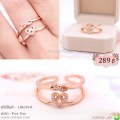 LB6374-R แหวนหัวใจสีพิงค์โกลด์