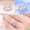 LB6469-R แหวนดาวสีเงิน
