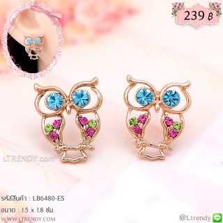 LB6480-ES ต่างหูนกฮูก