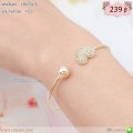 LB6558-B กำไลหัวใจสีทอง