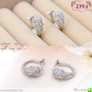 LB6579-EH ต่างหูห่วงปลาโลมา