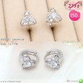 LB6549-EH ต่างหูห่วงลายดอกไม้โปร่ง