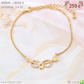 LB6658-B สร้อยข้อมือ infinity หัวใจสีทอง