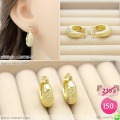 LB6735-EH ต่างหูห่วงสีทองคู่ใหญ่