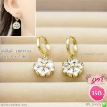 LB6737-EH ต่างหูห่วงห้อยดอกไม้