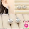 LB6744-EH ต่างหูห่วงสีเงิน