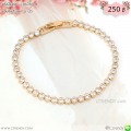 LB6786-B สร้อยข้อมือเพชรรอบสีทอง