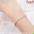 LB6786-B สร้อยข้อมือเพชรรอบสีทอง