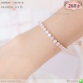 LB6789-B สร้อยข้อมือเพชรสี่เหลี่ยมสีพิงค์โกลด์