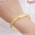 LB6809-B กำไลทองลงลายดอกไม้