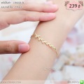 LB6828-B สร้อยข้อมือใบมะกอกสีทอง