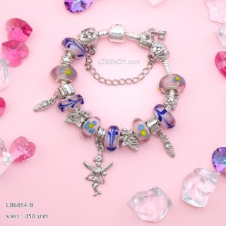 LB6854-BC กำไลชาร์มโทนม่วงเซตนางฟ้า